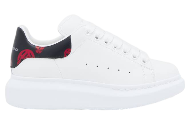Alexander Mcqueen Oversized White / Red Skull