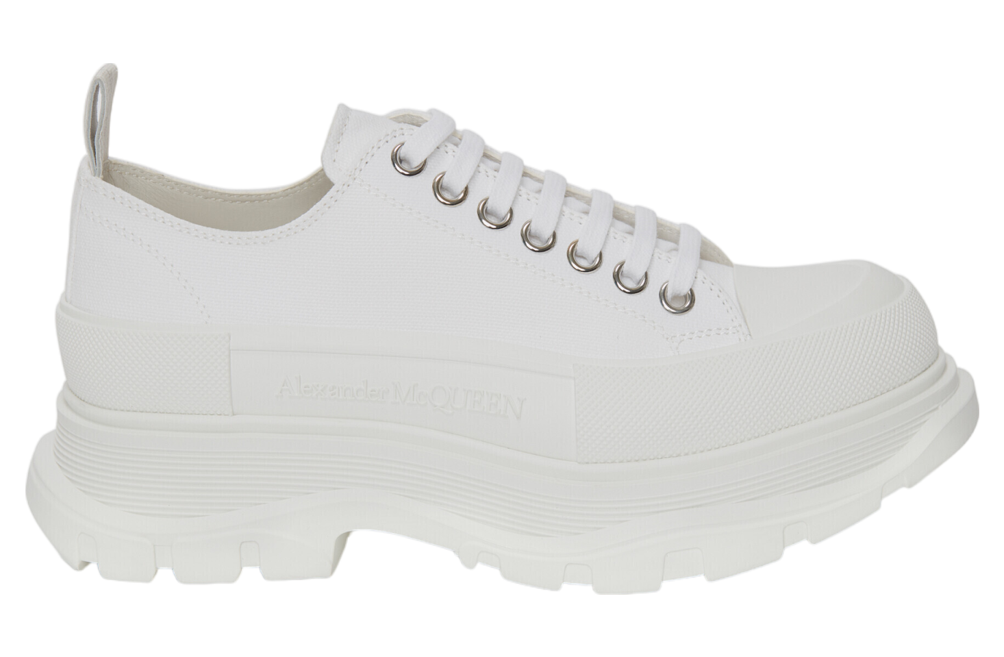 Alexander Mcqueen Tread Slick Lace Up White