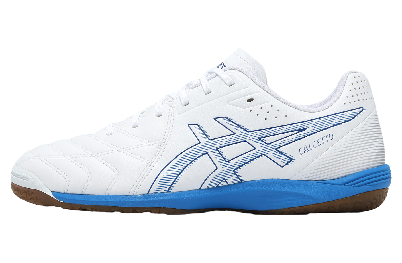 Asics Calcetto WD 9 2E Wide White / Electric Blue