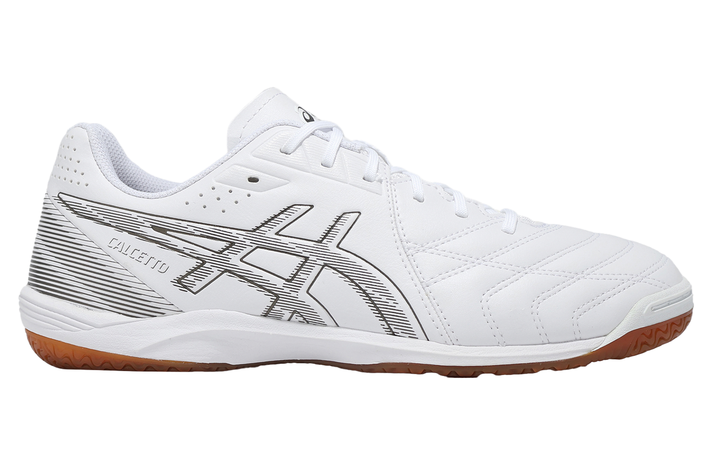 Asics Calcetto WD 9 2E Wide White / Gunmetal