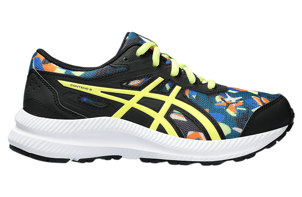 Asics Contend 8 GS Black / Glow Yellow