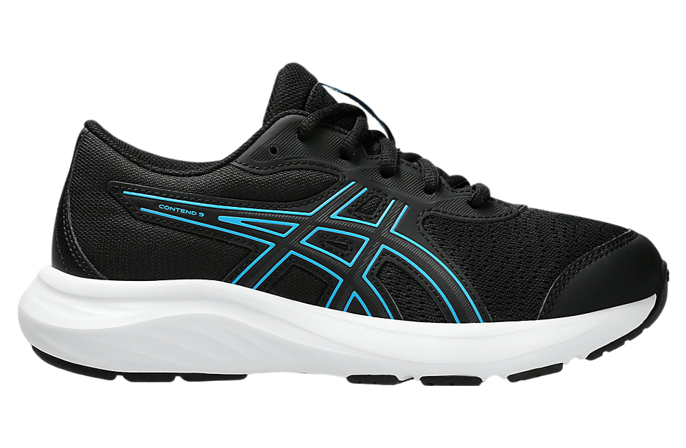 Asics Contend 9 GS Black / Digital Aqua