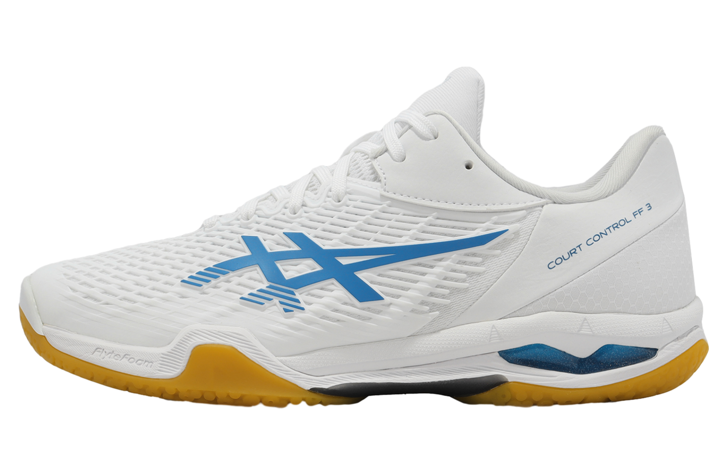 Asics Court Control FF 3 Real White / Directoire Blue