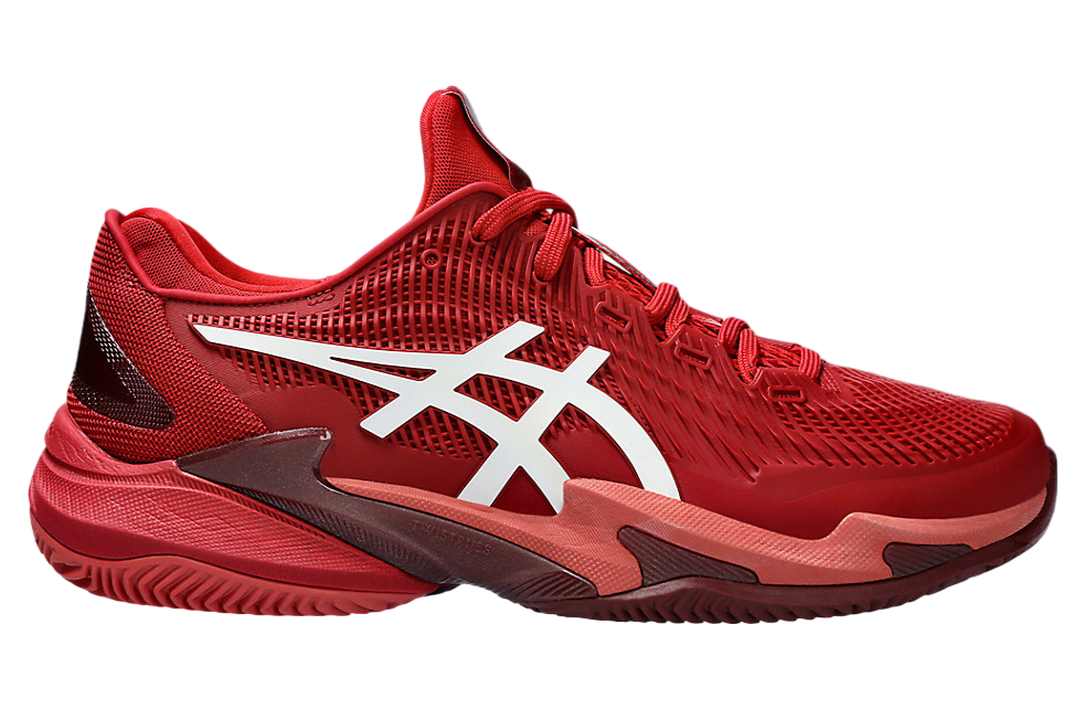 Asics Court FF 3 Novak Clay Cranberry / White