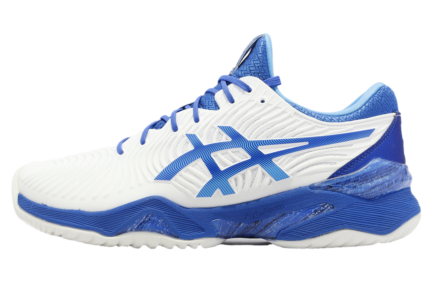 Asics Court FF Novak White / Tuna Blue