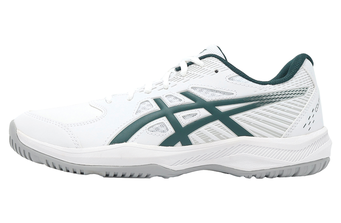 Asics Court Slide 4 White / Saxon Green - Feb 2025