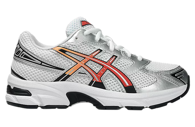 Asics Gel-1130 GS White / Red Snapper