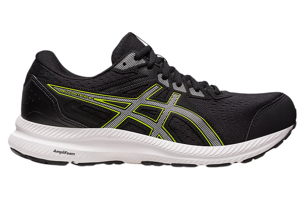 Asics Gel-Contend 8 Black / Pure Silver