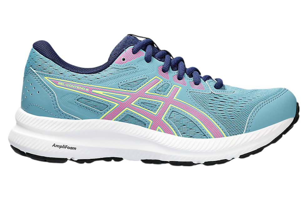 Asics Gel-Contend 8 WMNS Gris Blue / Hot Pink