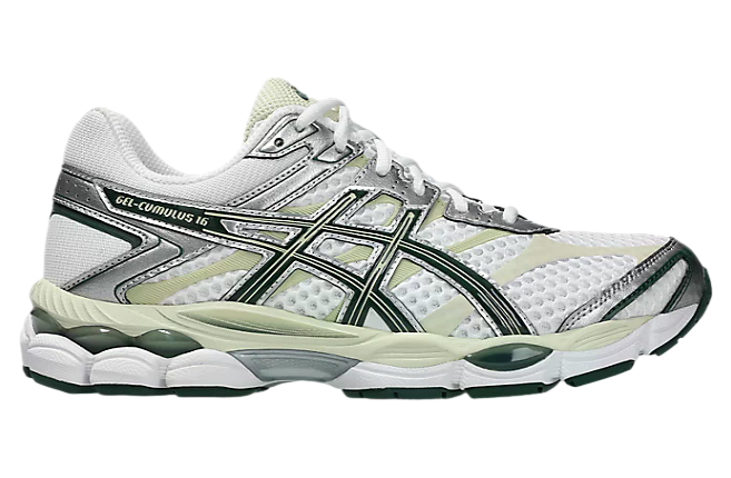 Asics Gel-Cumulus 16 White / Forest Night