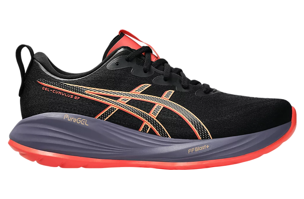 Asics Gel-Cumulus 27 Black / Coral Reef