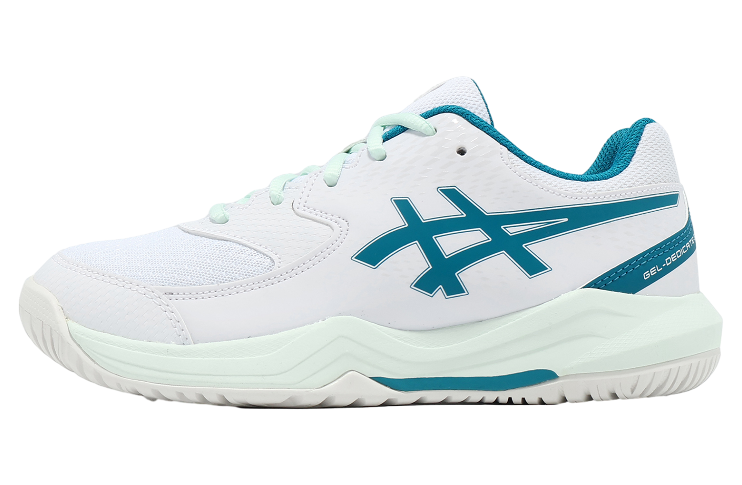 Asics GEL-Dedicate 8 GS White / Teal Blue