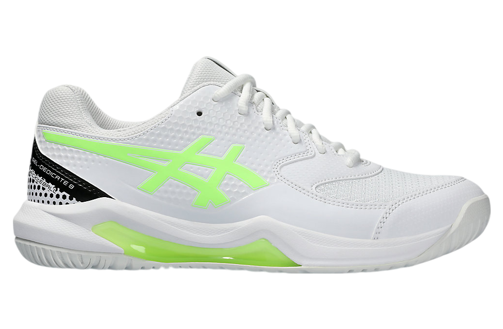 Asics Gel-Dedicate 8 Pickleball White / Lime Burst