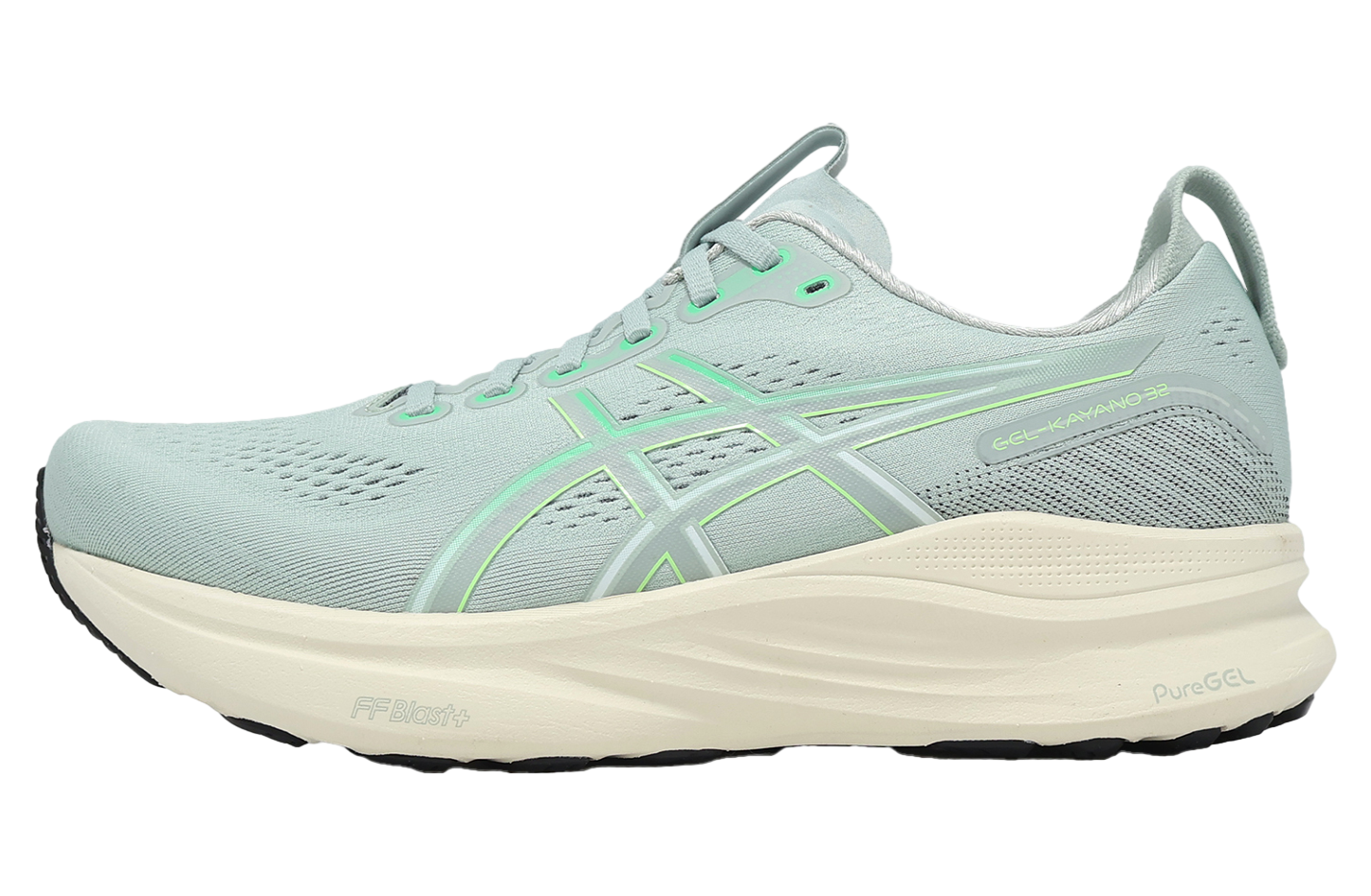 Asics GEL-Kayano 32 4E Extra Wide Cold Moss / Vital Green