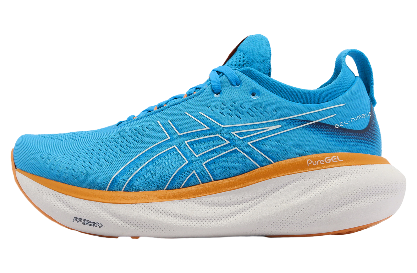 Asics GEL-Nimbus 25 2E Wide Island Blue / Sun Peach