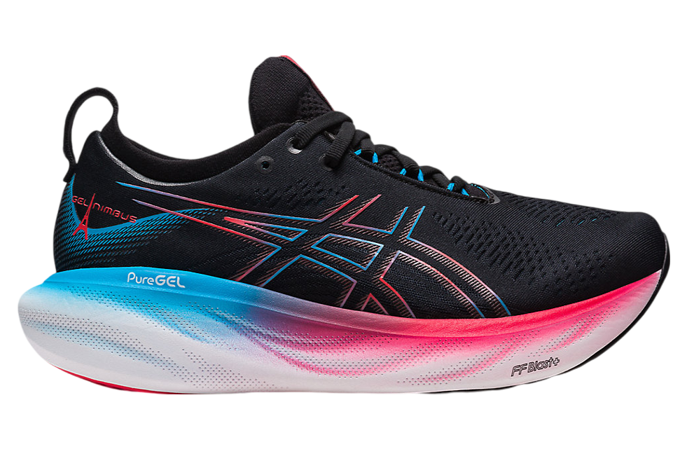 Asics Gel-Nimbus 25 Black / Electric Red