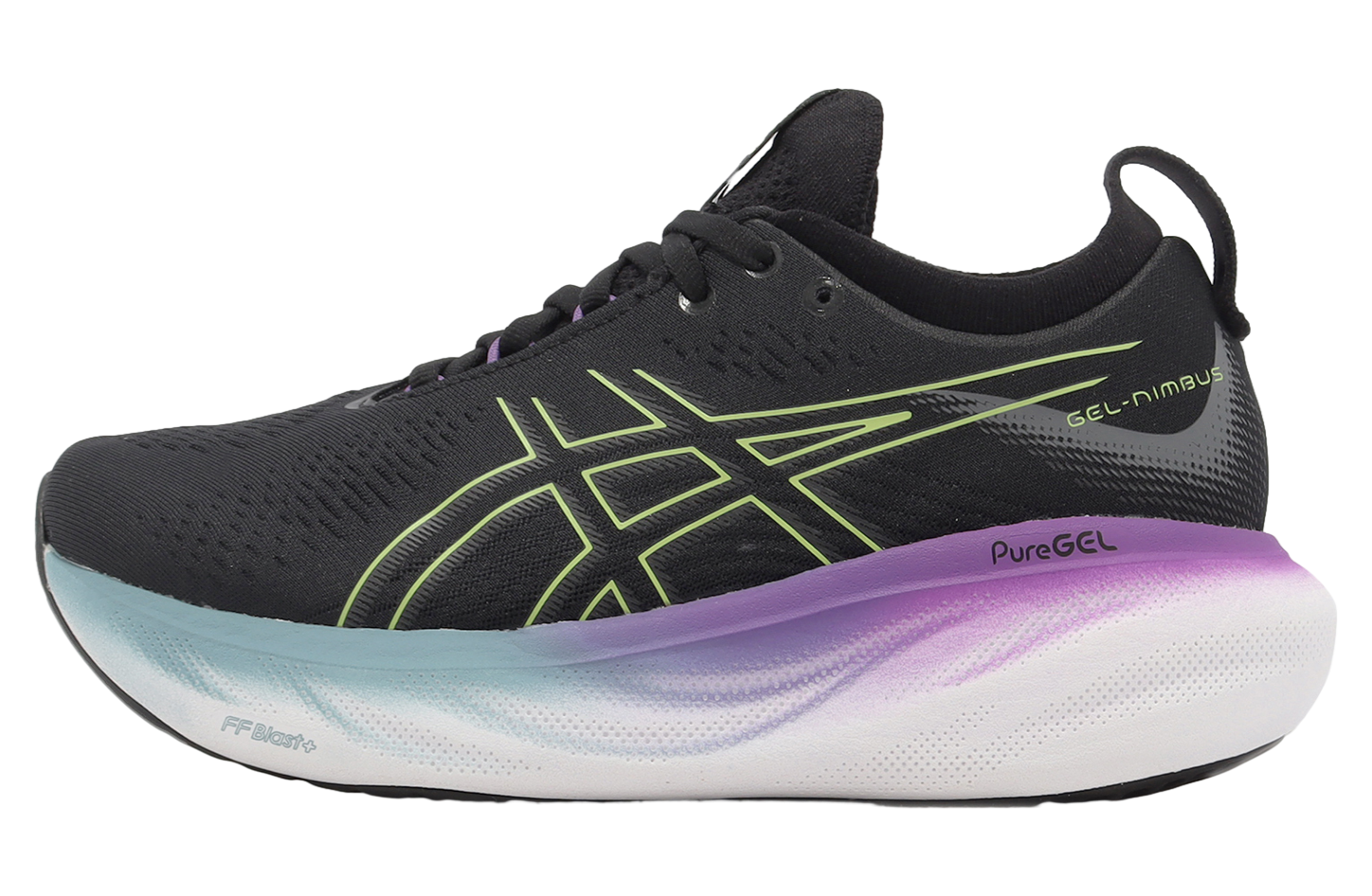 Asics GEL-Nimbus 25 D Wide WMNS Black / Glow Yellow