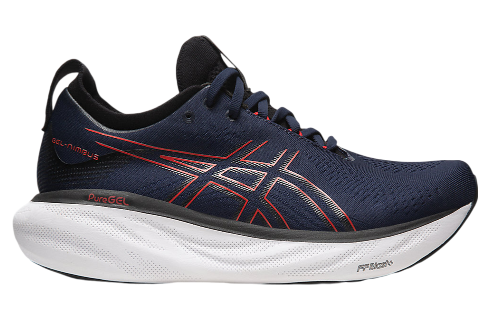 Asics Gel-Nimbus 25 Midnight / Electric Red