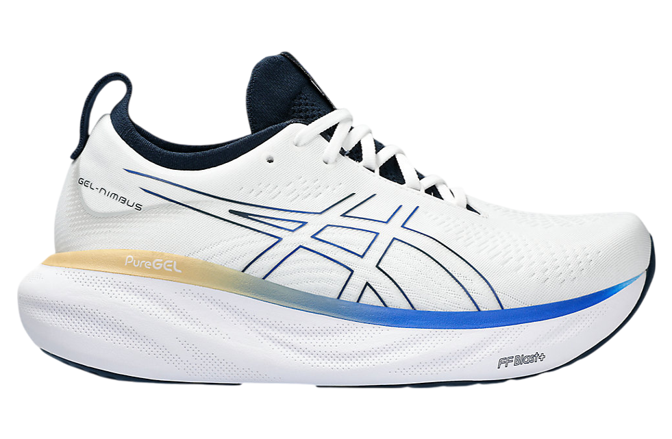 Asics Gel-Nimbus 25 White / Illusion Blue