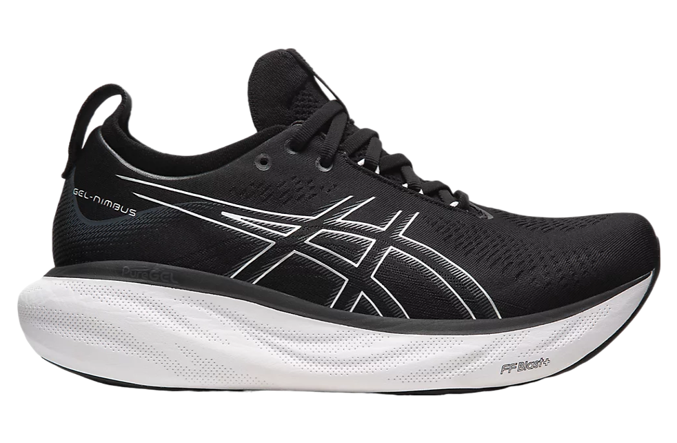 Asics Gel-Nimbus 25 Wide Black / Pure Silver