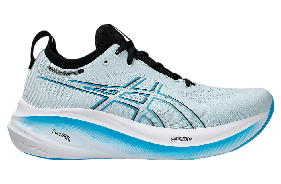 Asics Gel-Nimbus 26 Cool Grey / Bright Cyan