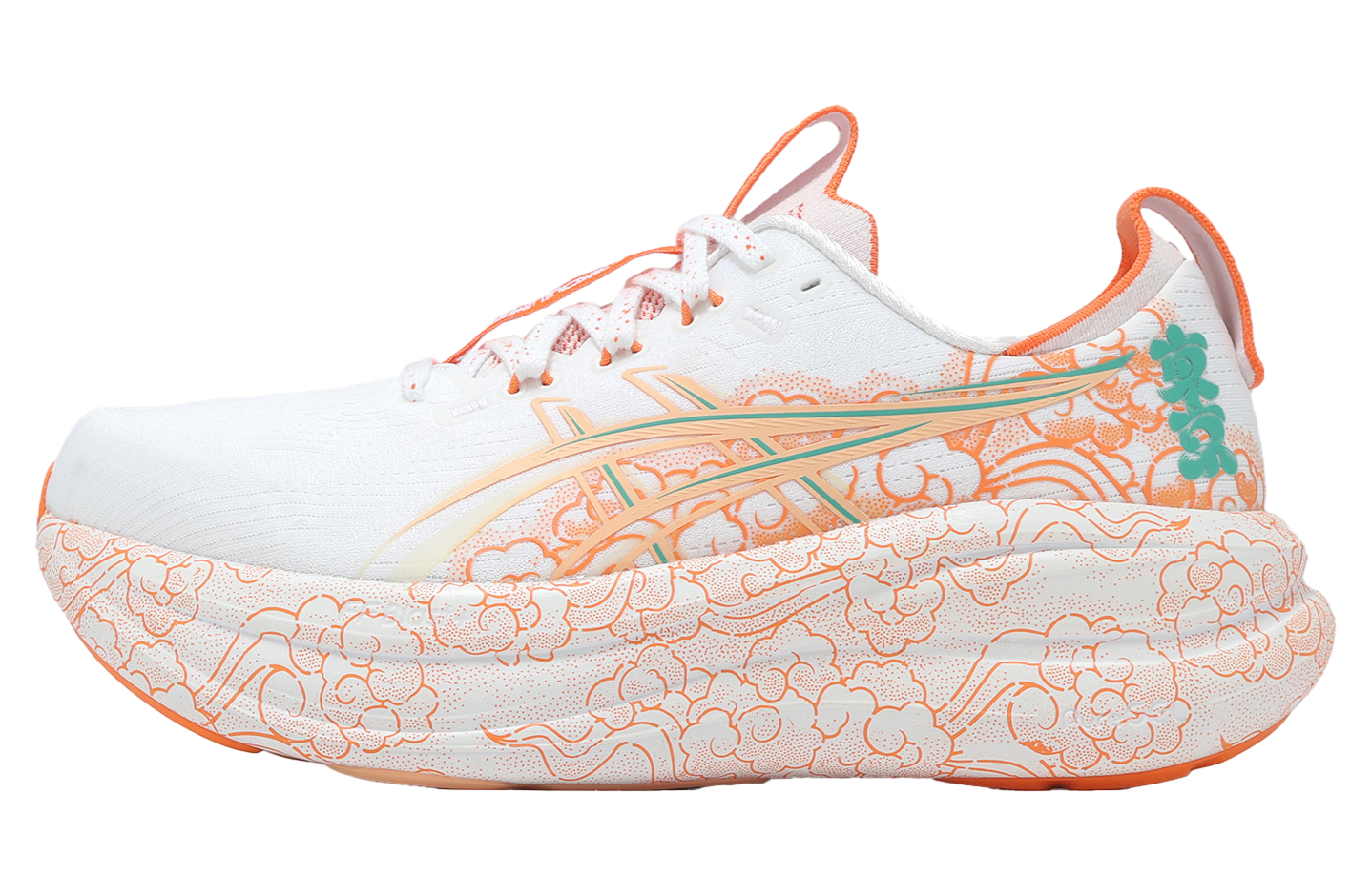 Asics GEL-Nimbus 28 Tokyo White / Apricot Crush