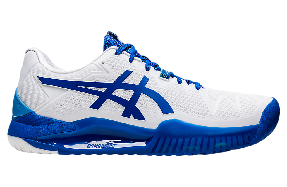 Asics Gel-Resolution 8 White / Tuna Blue