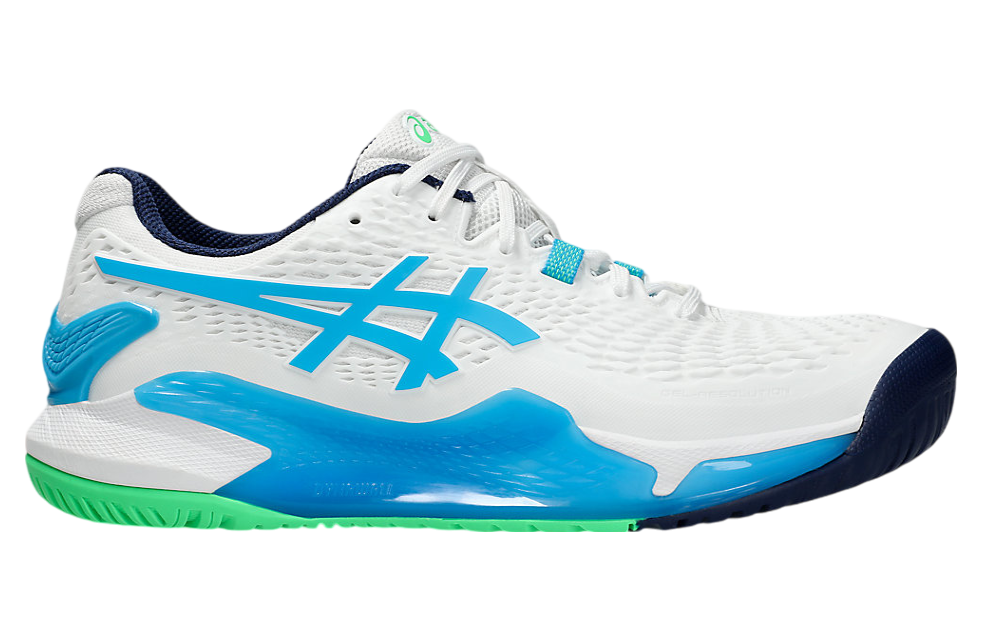 Asics Gel-Resolution 9 White / Digital Aqua