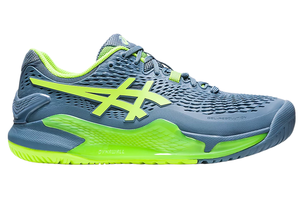 Asics Gel-resolution 9 Wide Steel Blue / Hazard Green