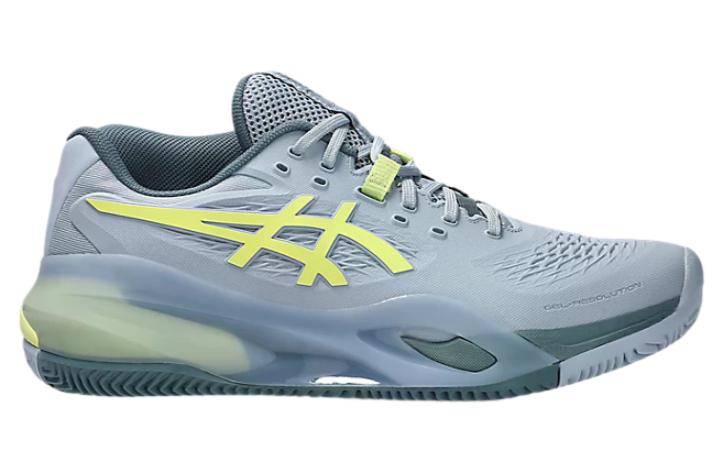 Asics Gel-Resolution X Clay Grey Blue / Pistachio