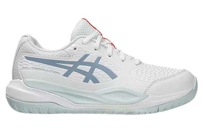 Asics Gel-Resolution X GS White / Grey Blue