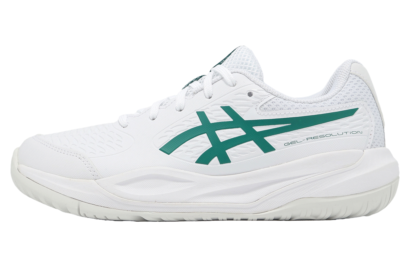 Asics GEL-Resolution X GS White / Putch Green