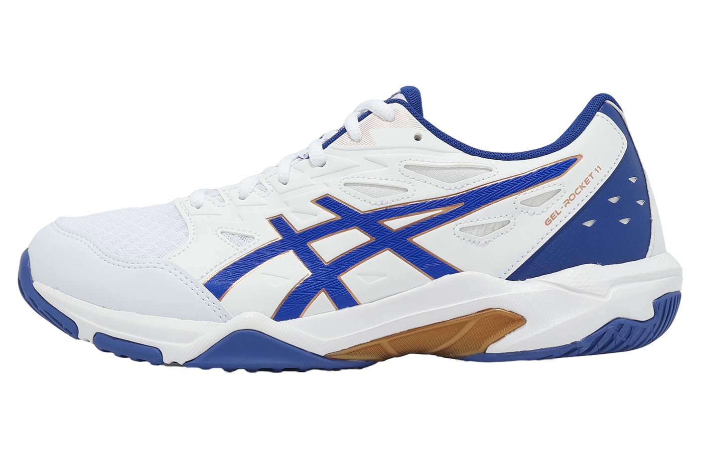 Asics GEL-Rocket 11 2E Wide White / Monaco Blue