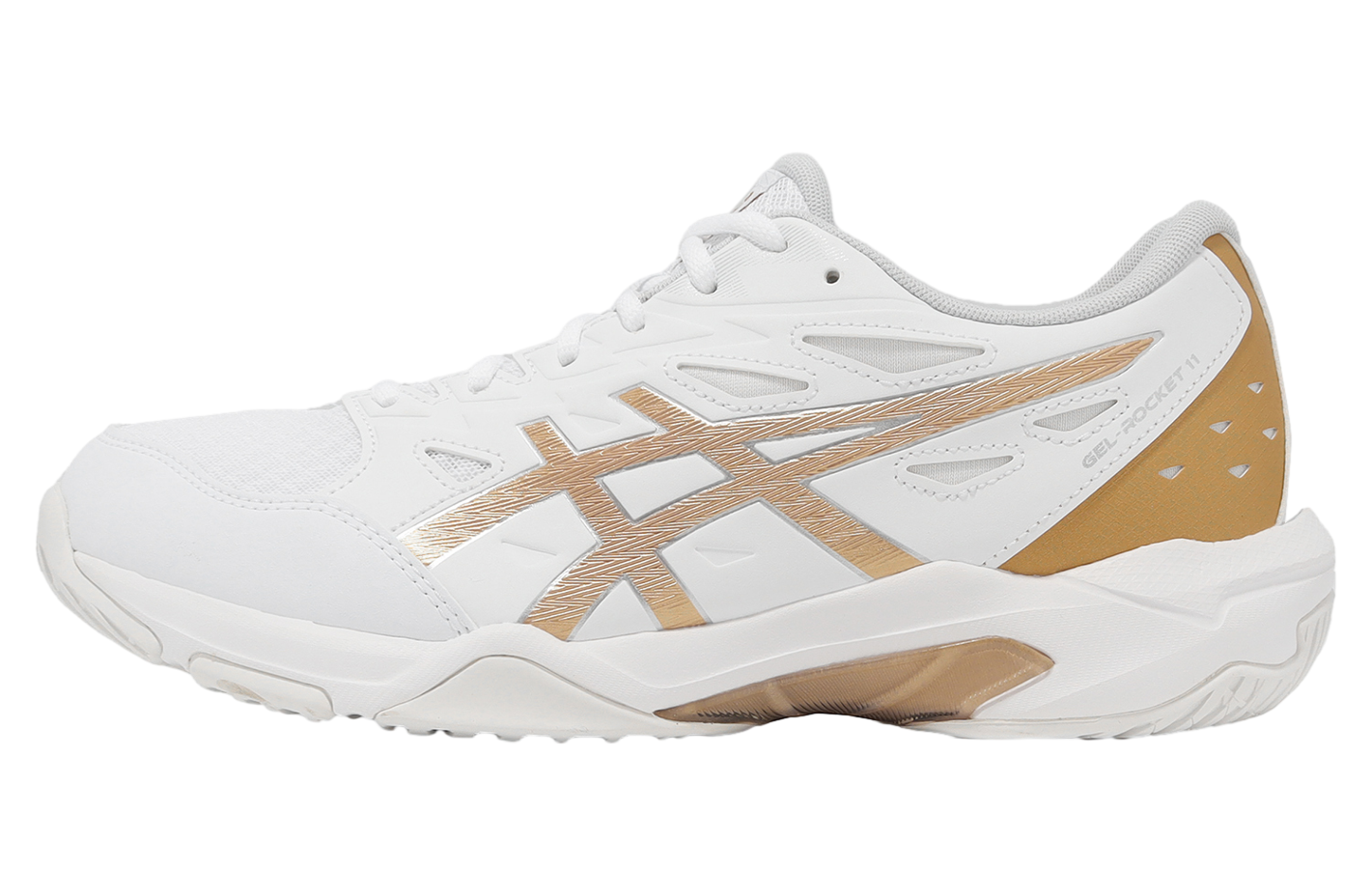 Asics GEL-Rocket 11 2E Wide White / Pure Gold