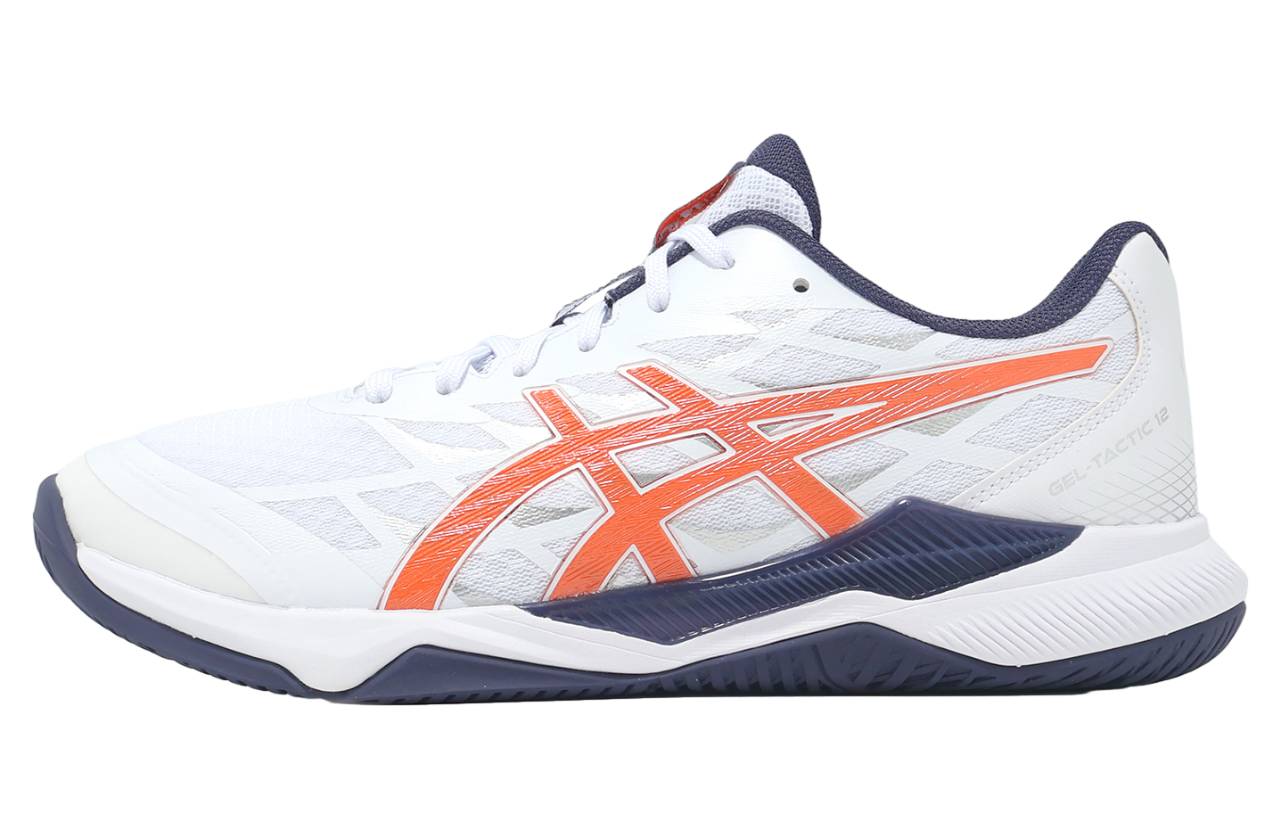 Asics GEL-Tactic 12 2E Wide White / Nova Orange - Jan 2025