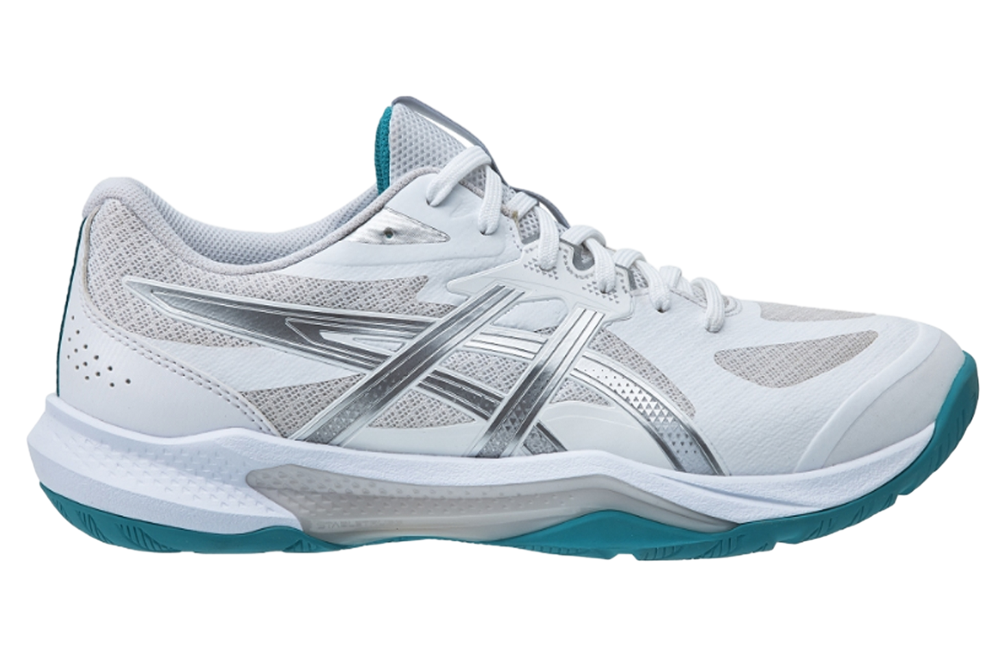 Asics GEL-Tactic 13 2E Wide White / Pure Silver - Jul 2025