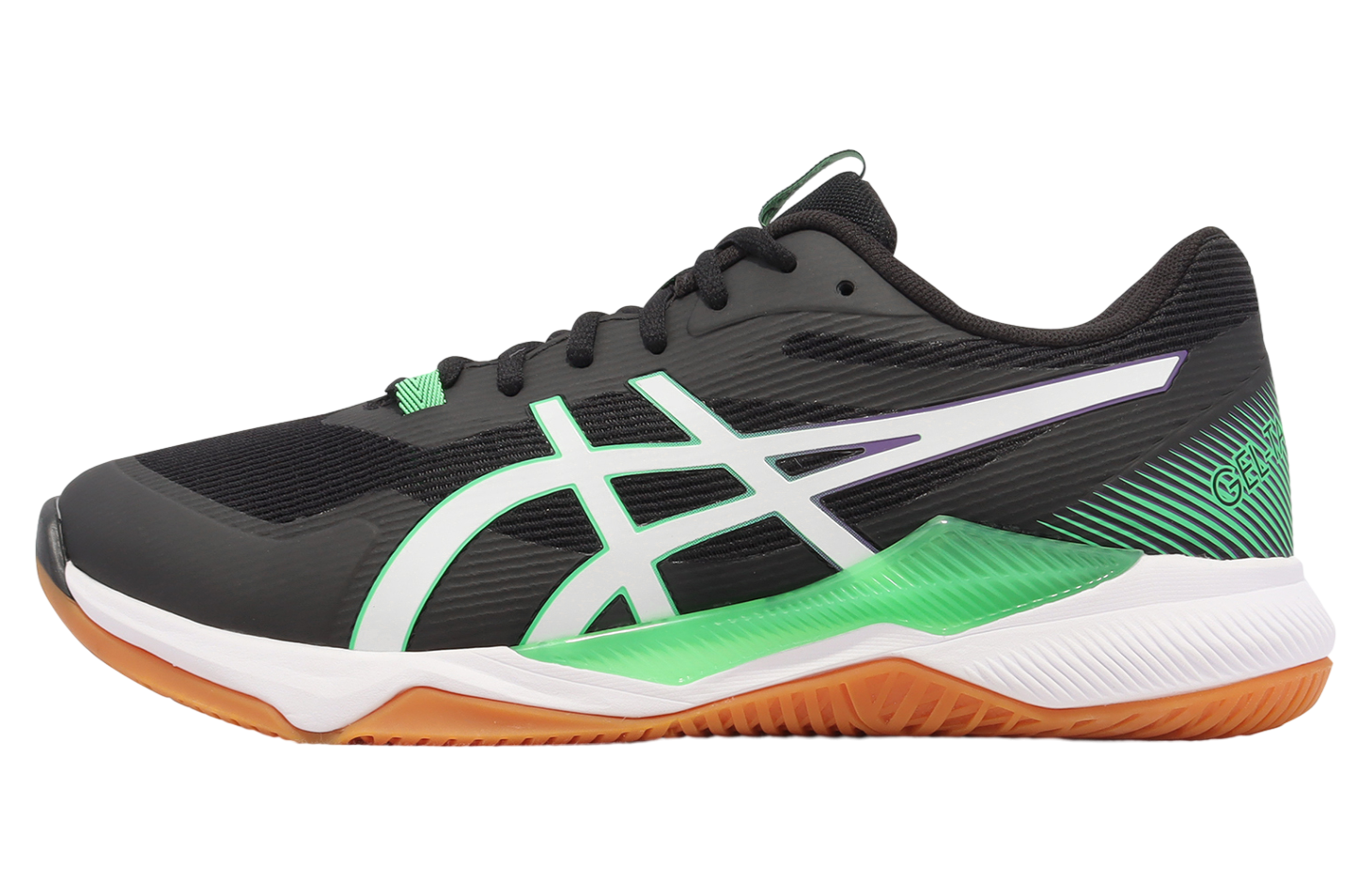 Asics GEL-Tactic Black / New Leaf - Aug 2022 - 1071A065005