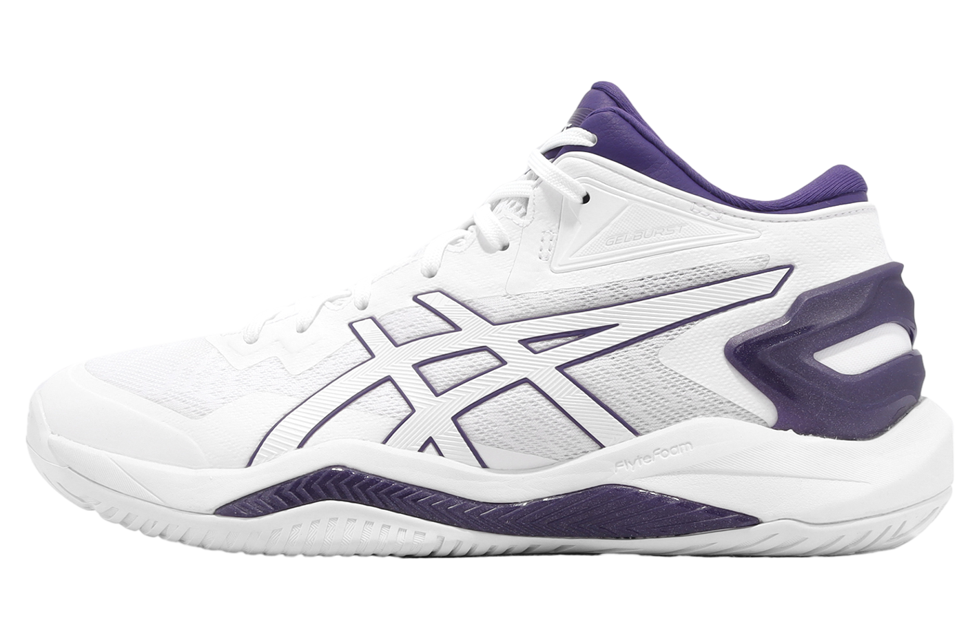 Asics GELBURST 27 White / Gentry Purple - Apr 2023 - 1063A066101