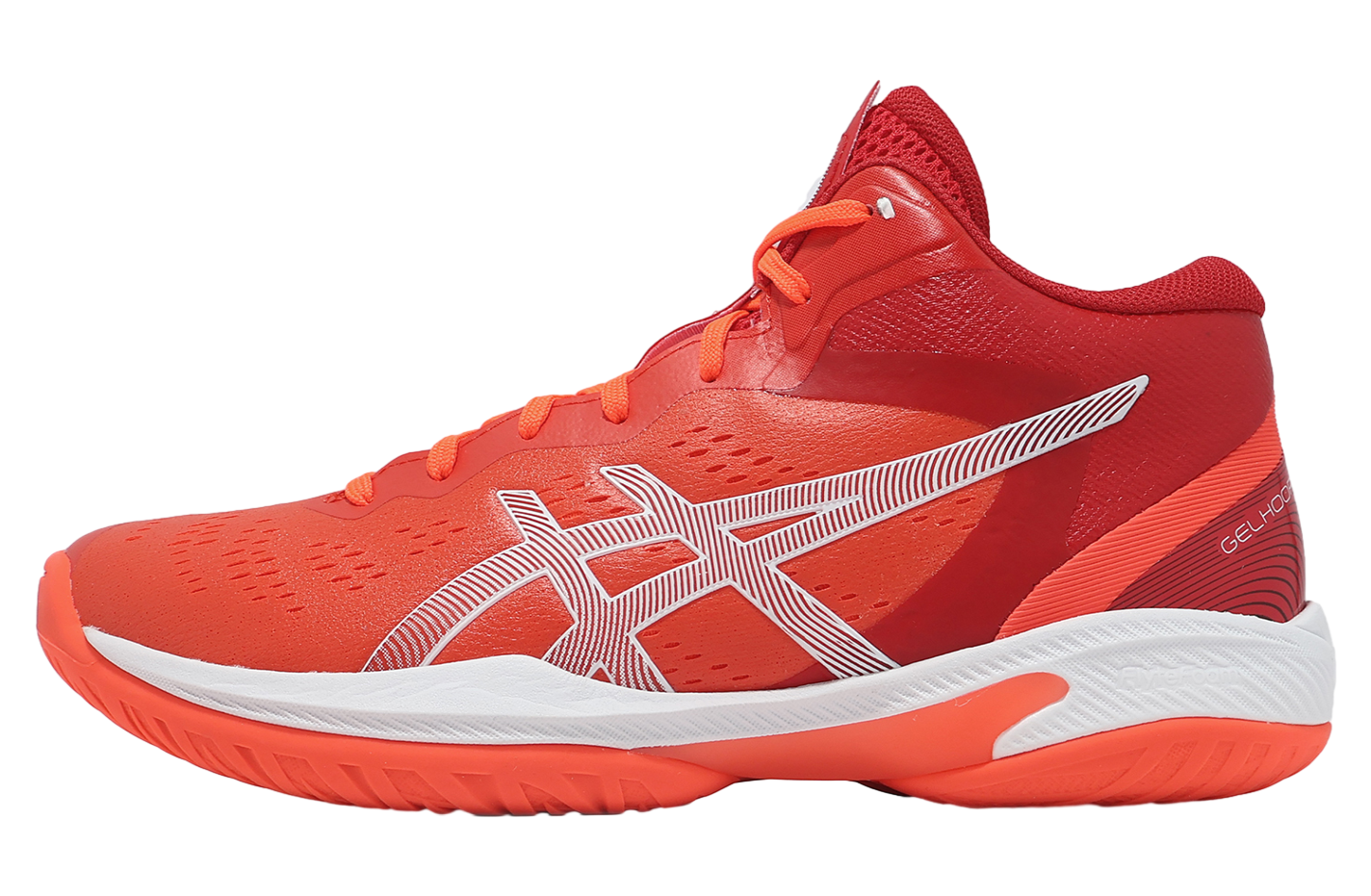 Asics GELHoop V16 Sunrise Red / White