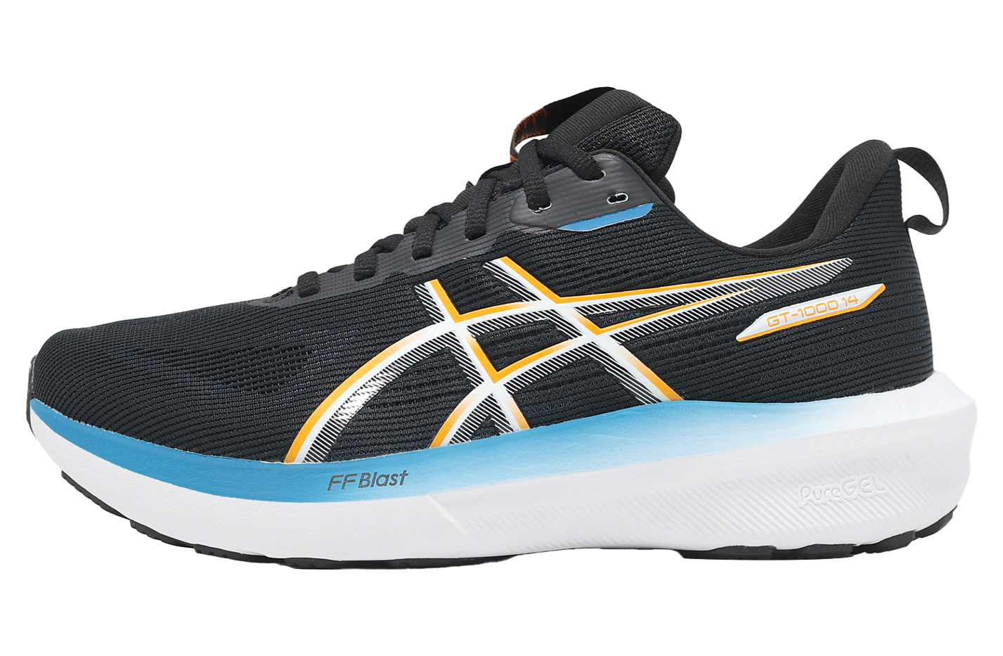 Asics GT-1000 14 4E Extra Wide Black / Yamabuki