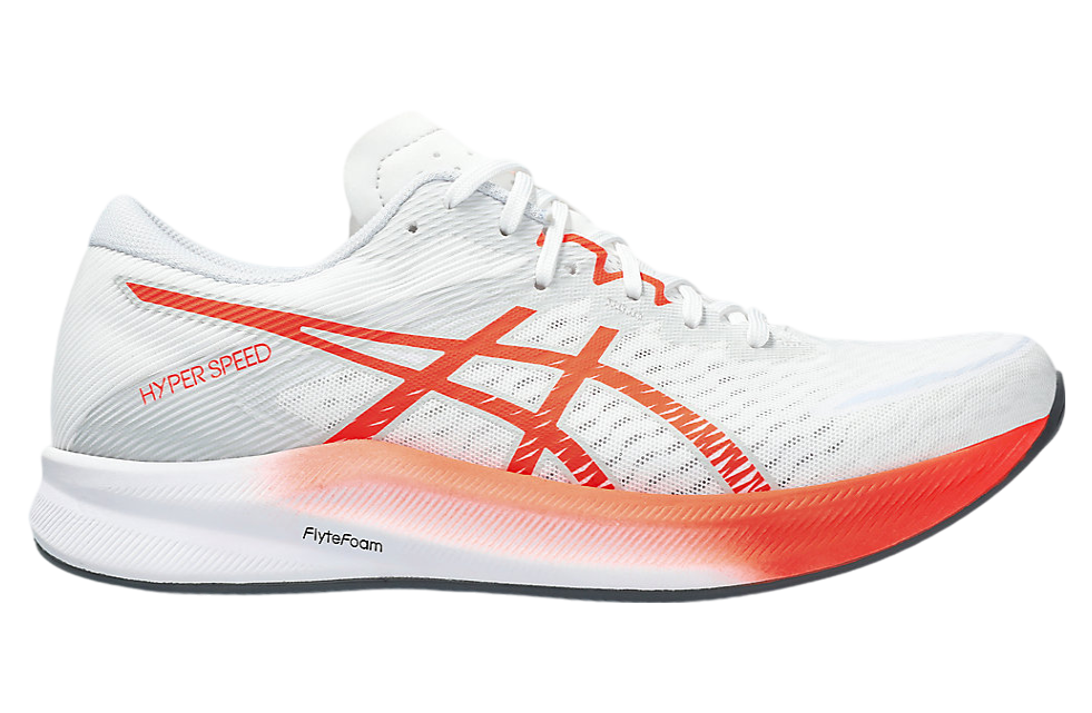 Asics Hyper Speed 3 White / Sunrise Red