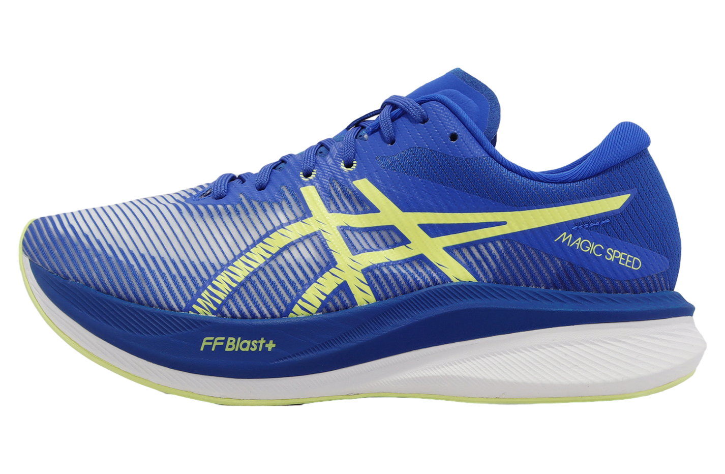Asics Magic Speed 3 2E Wide Illusion Blue / Glow Yellow