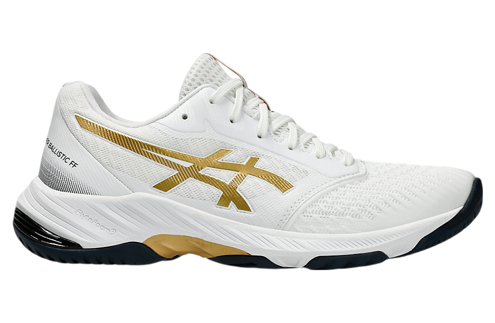 Asics Netburner Ballistic FF 3 White / Pure Gold