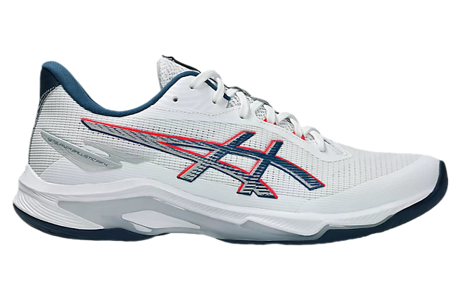 Asics Netburner Ballistic FF 4 White / Mako Blue / Red