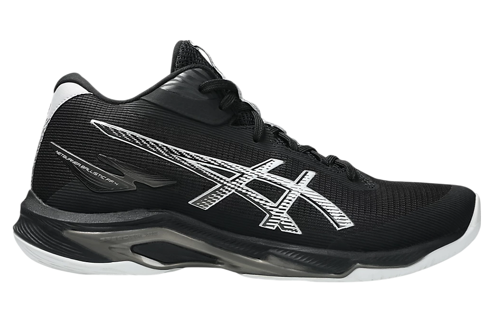 【新品タグ】asics NETBURNER BALLISTIC FF 23.5 ASICS Netburner Ballistic FF 4 White Black Men's - 1051A088