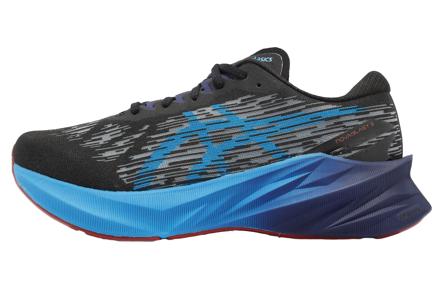 asics - novablast3 ワイド Asics Novablast 3 2E Wide Black / Island Blue - Feb 2023