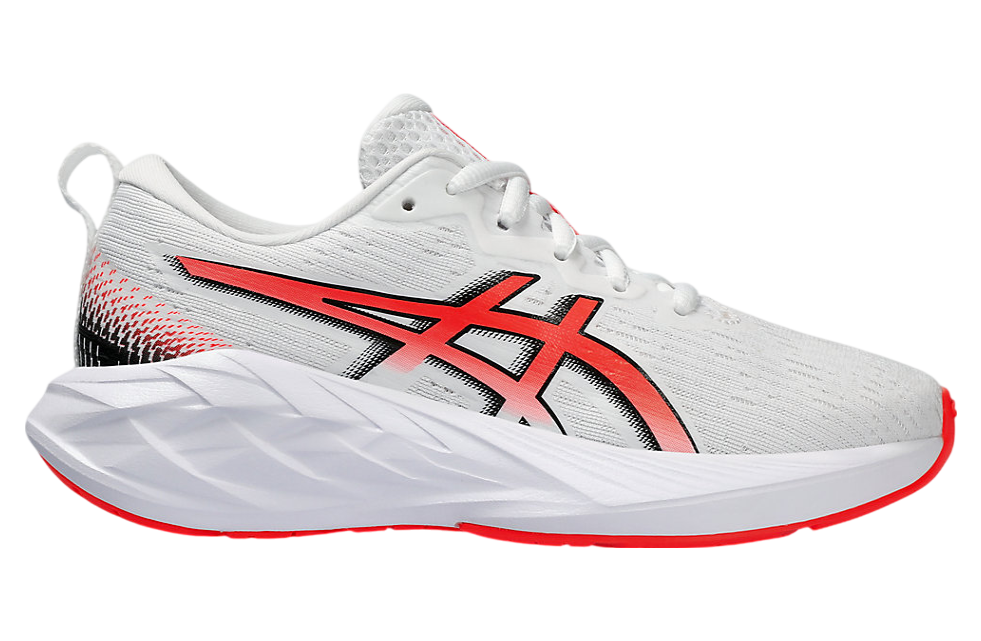 Asics Novablast 4 GS White / Sunrise Red