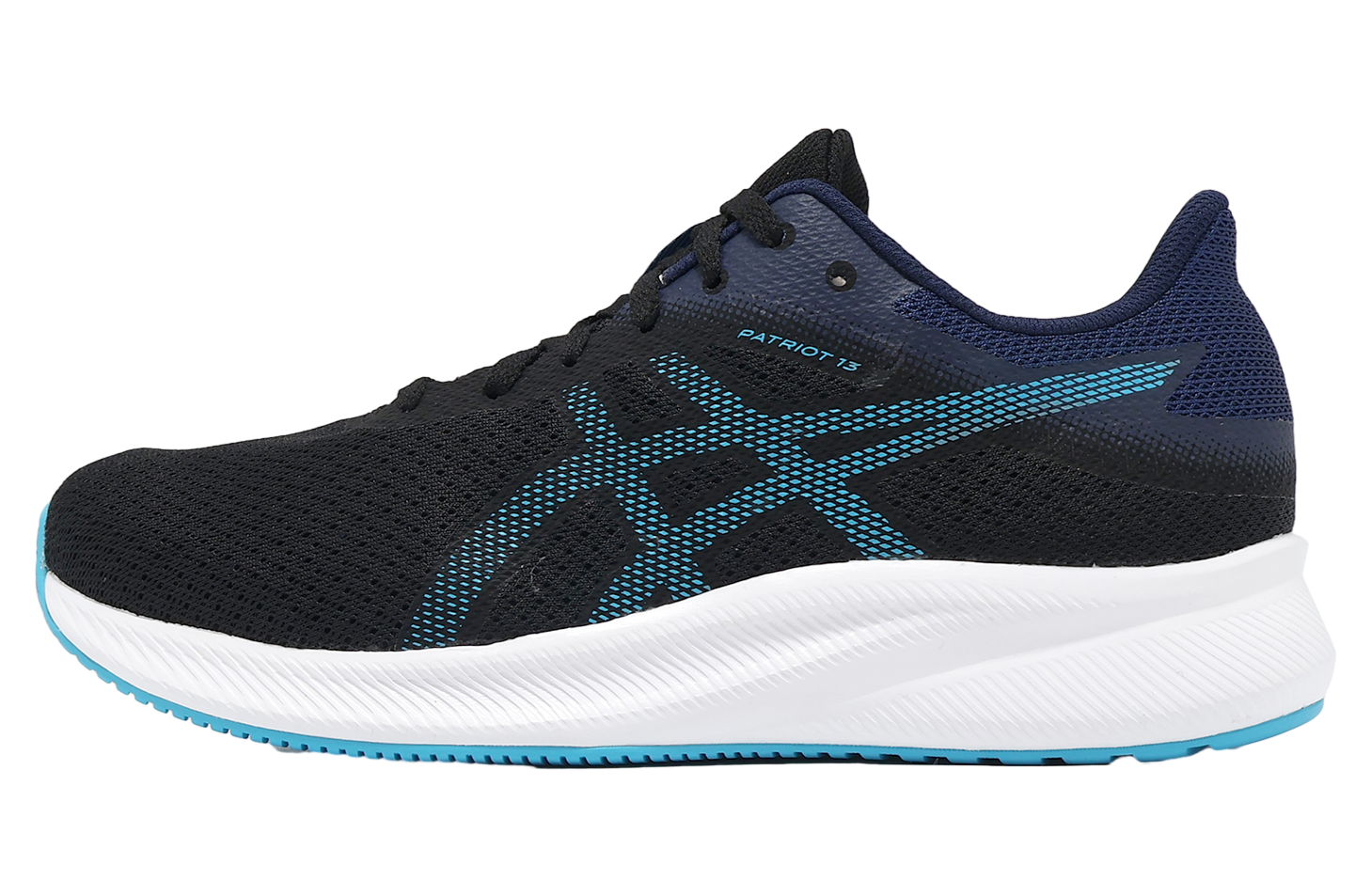 Asics Patriot 13 2E Wide Black / Digital Aqua