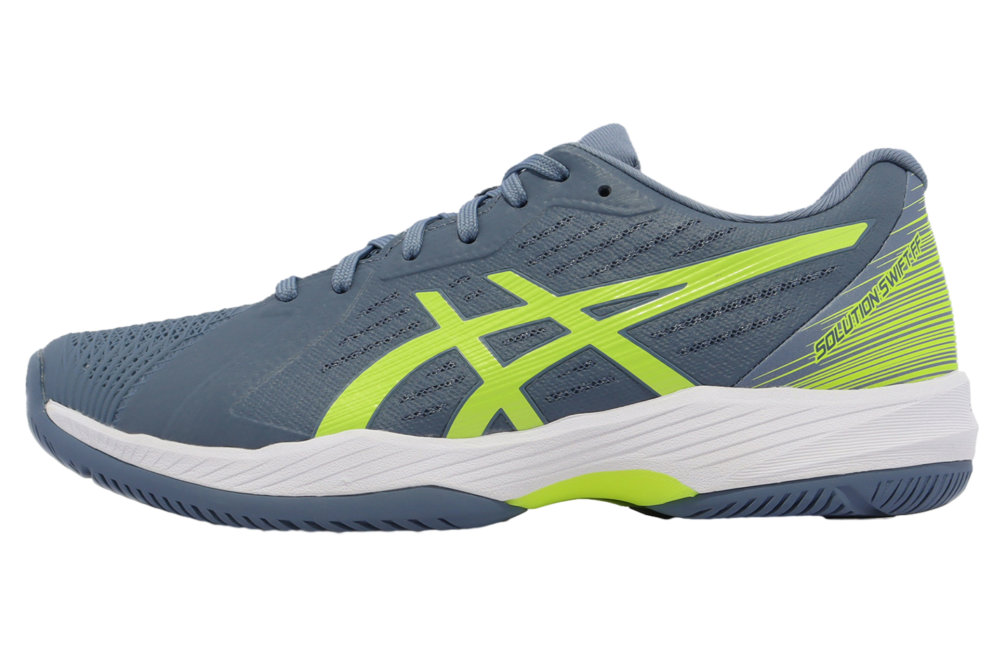 Asics Solution Swift FF Steel Blue / Hazard Green - Feb 2023