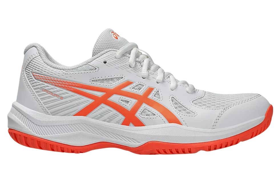 Asics Upcourt 6 White / Vivid Coral